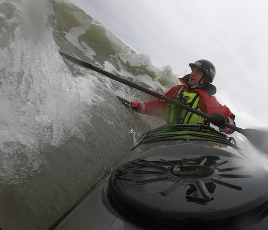 Northseakayak test ook ons kano karretje